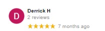 Derrick H 5 star review for Total Financial Freedom