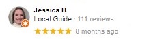 Jessica Hanover 5 star review for Total Financial Freedom